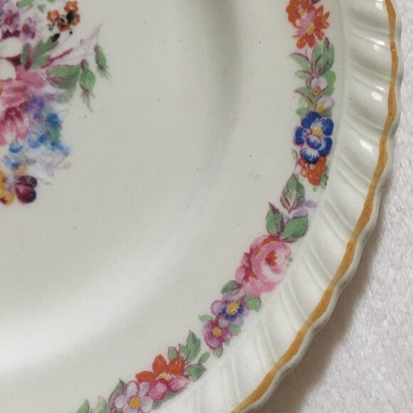 Vintage Old Staffordshire Johnson Bros England MARLOW Dessert Plate #5 - Picture 4 of 7